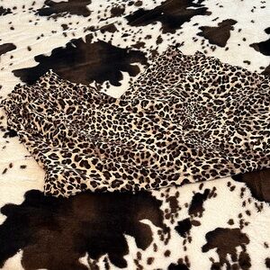 SHEIn leopard print wide leg pants